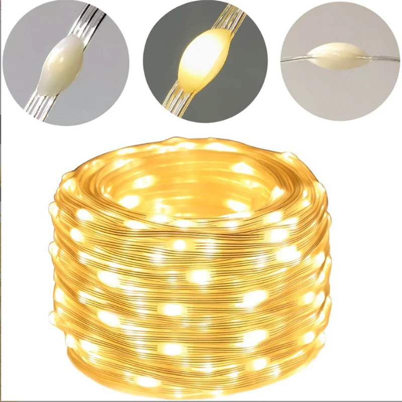 Nuevas Cintas de Luces de decoración navideña a control remoto de 5 Mts con 30 leds