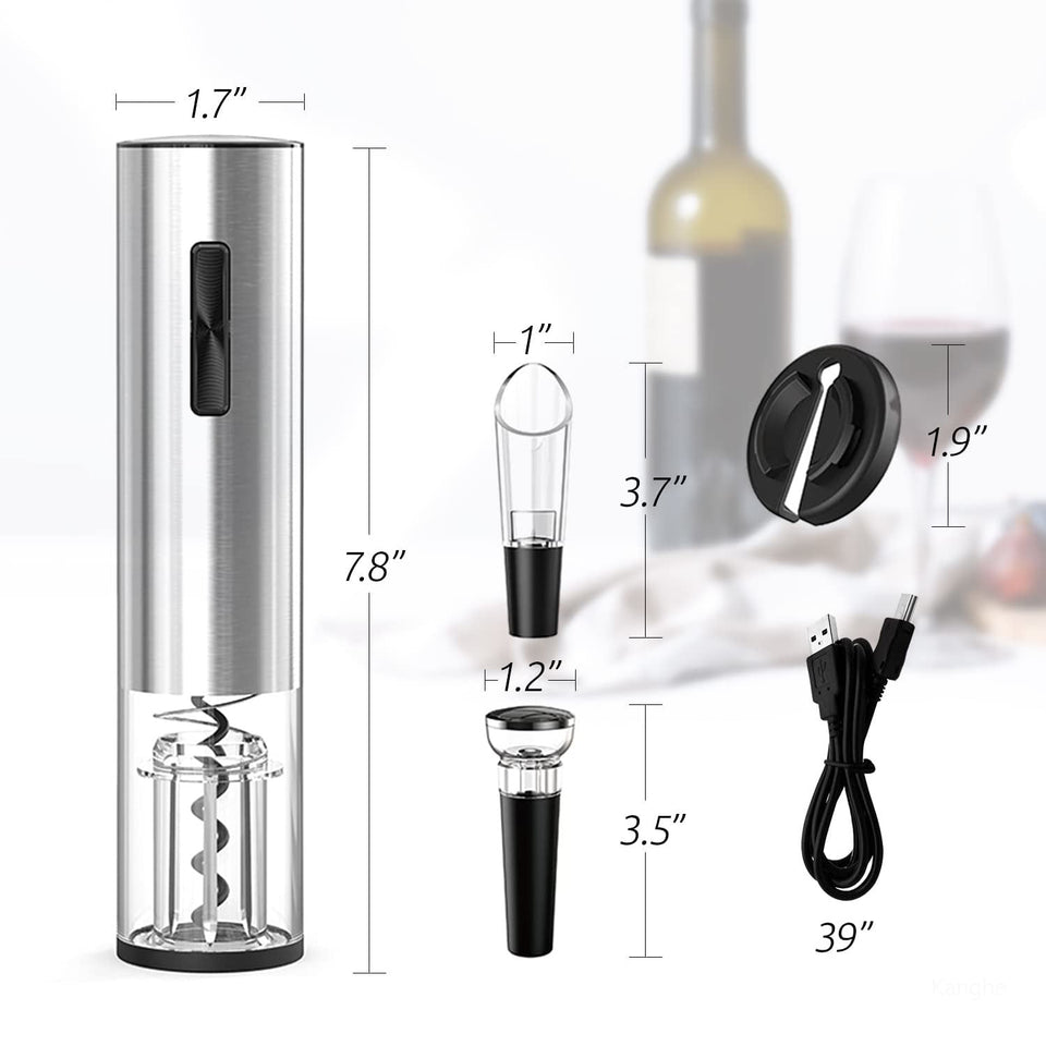 Nuevo Destapador de Vino Eléctrico Recargable