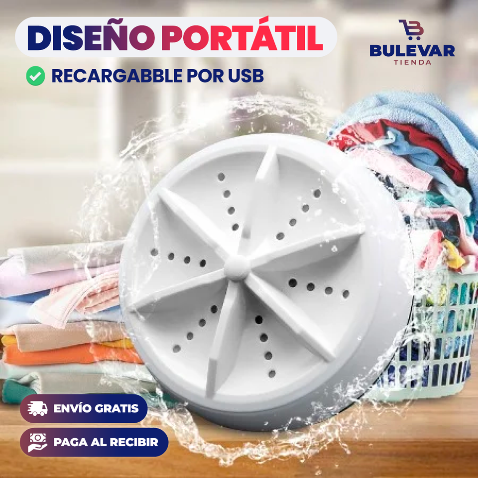 Mini Lavadora Viajera Turbo