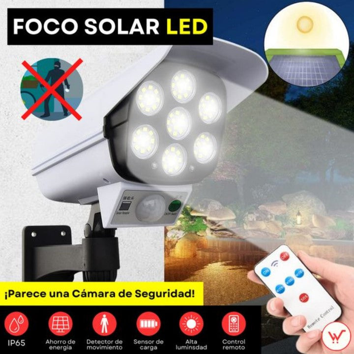 Nueva Lámpara Luz Solar LED Tipo Cámara (No Cámara)