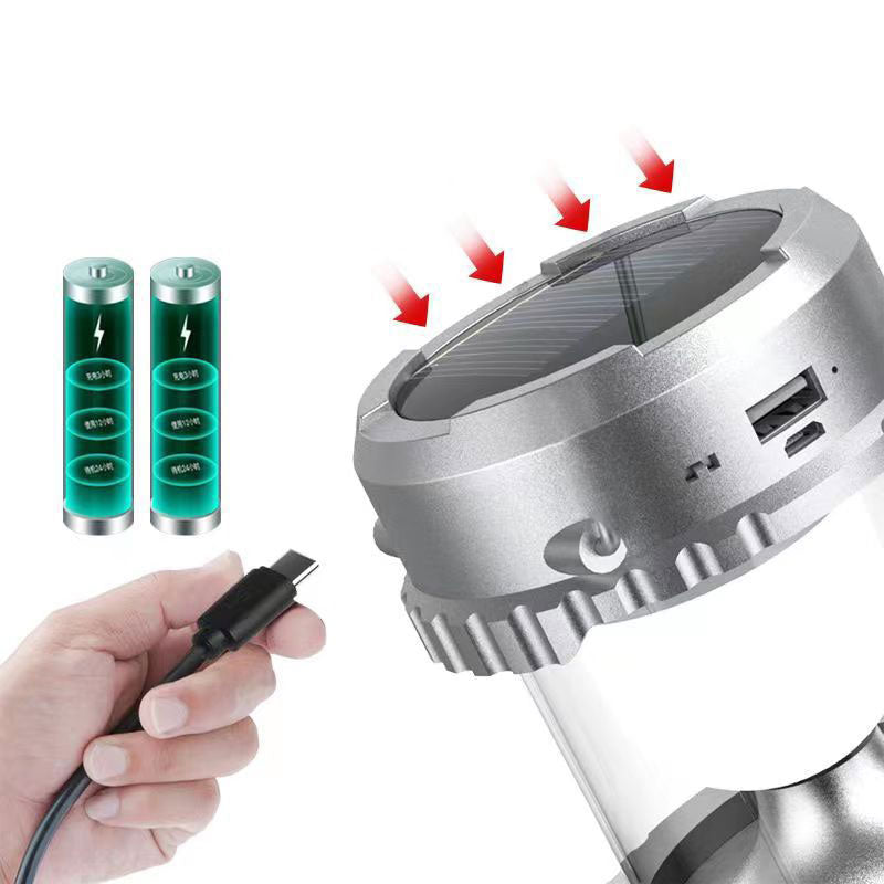 Nueva Luz Solar y Ventilador Portátil