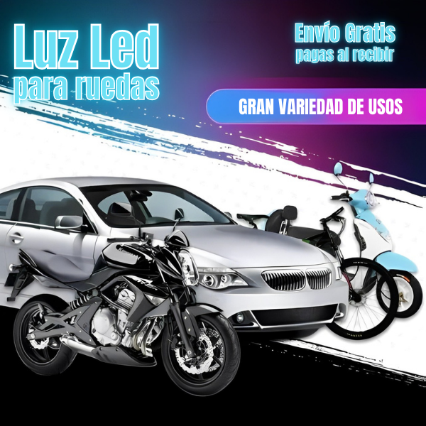 Nuevas Luces LED Brillantes para Ruedas