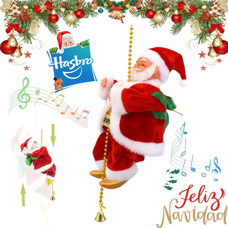 Nuevo Papá Noel Musical Escalador