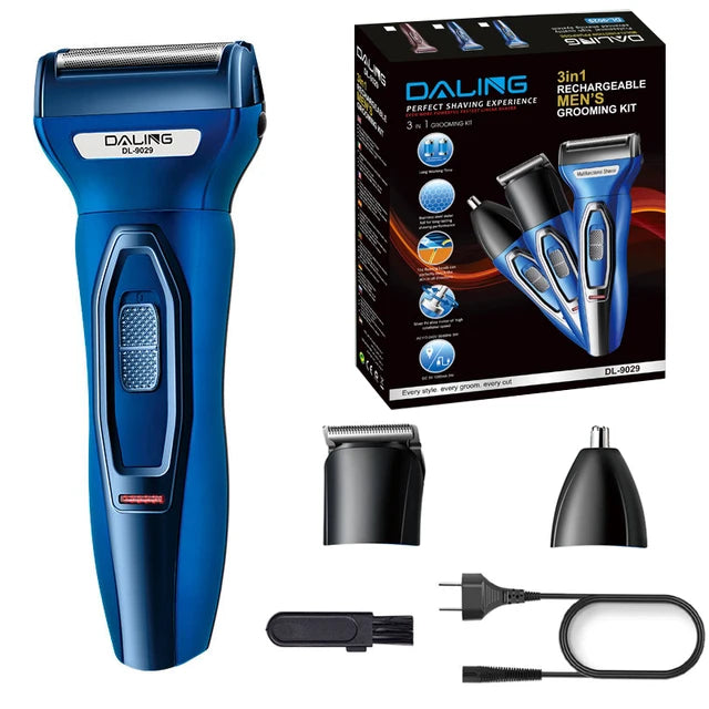 Set de depilación Nariz y oido, afeitado, corte de pelo eléctrico recargable GroomMaster Pro.
