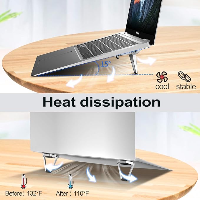 Nuevo Pack de dos Soporte Aluminio Plegable Súper Resistente