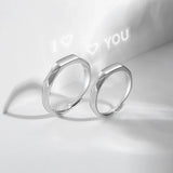 Nuevos Anillos Secretos de Amor lleve 2 color plata ajustable