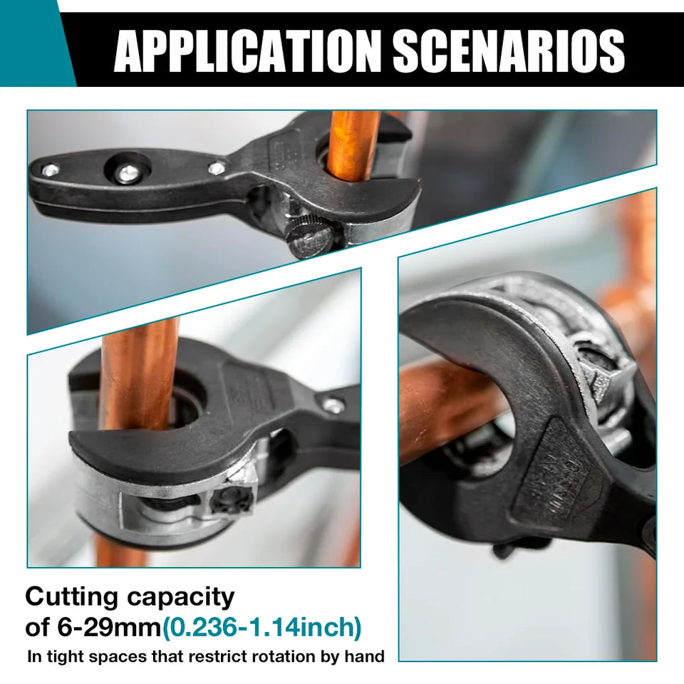 Nuevo Cortatubos Ratchet Pro Multiuso Compacto Preciso