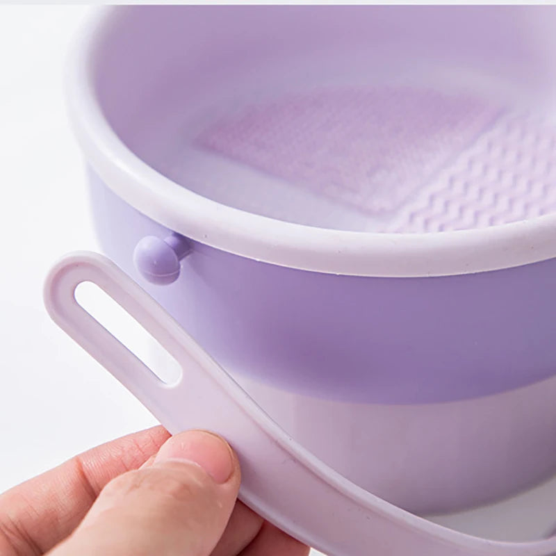Nuevo Cubo de limpieza de brochas de maquillaje