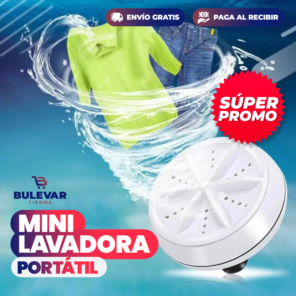 Mini Lavadora Viajera Turbo