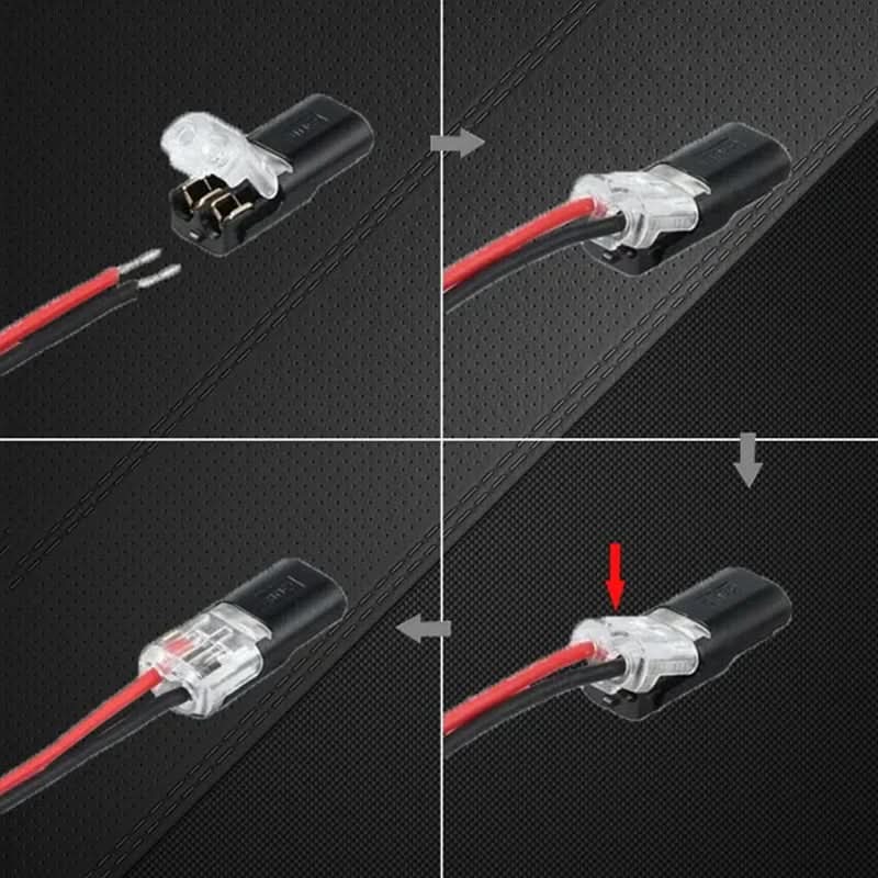 Nuevo KIT de 50 unidades de Conectores Push-in Doble Rápidos Seguros