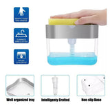 Dispensador de jabón 2 en 1