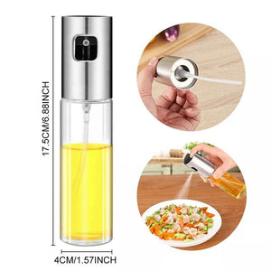 Pack de 3 Pulverizador de aceite para cocinar en botella de vidrio