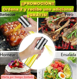 Pack de 3 Pulverizador de aceite para cocinar en botella de vidrio